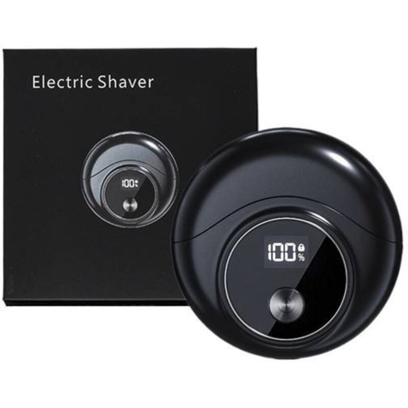 Mini-Elektrorasierer mit Hochgeschwindigkeitsmotor, wasserdicht, USB-aufladbar, tragbarer Reiserasierer, Schwarz