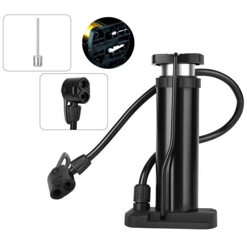 Mini-Fahrradpumpe für AV/DV/SV-Ventile, Mountainbike, E-Bike, Rennrad, Luftpumpe