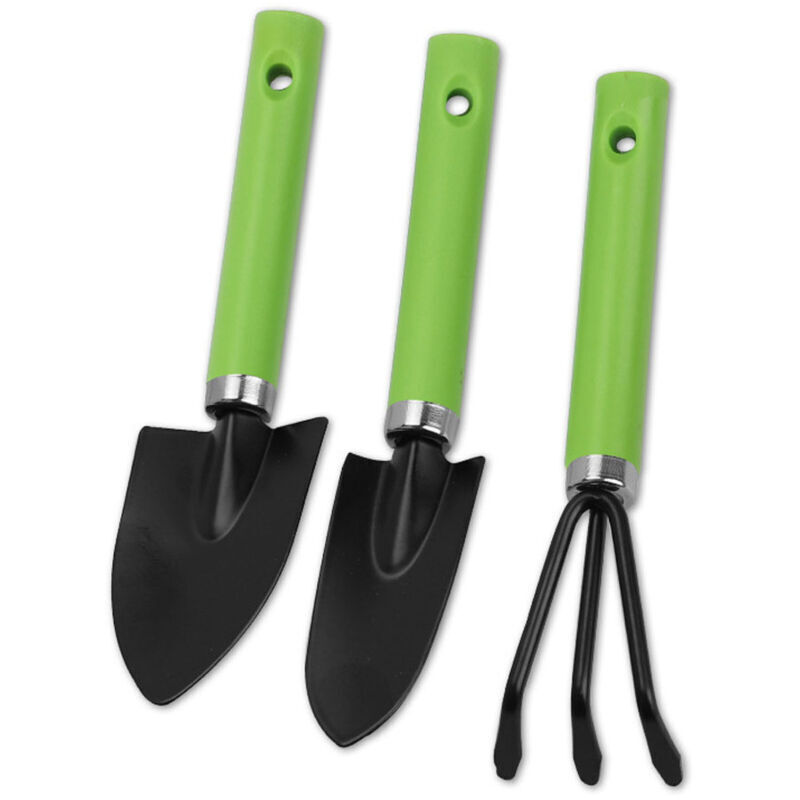 Mini-Gartenwerkzeug-Set, 3-teiliges Mini-Gartenwerkzeug-Set, Gartenpflanzenwerkzeug-Set, Spaten, Schaufel und Rechen, Mini-Garten-Set,