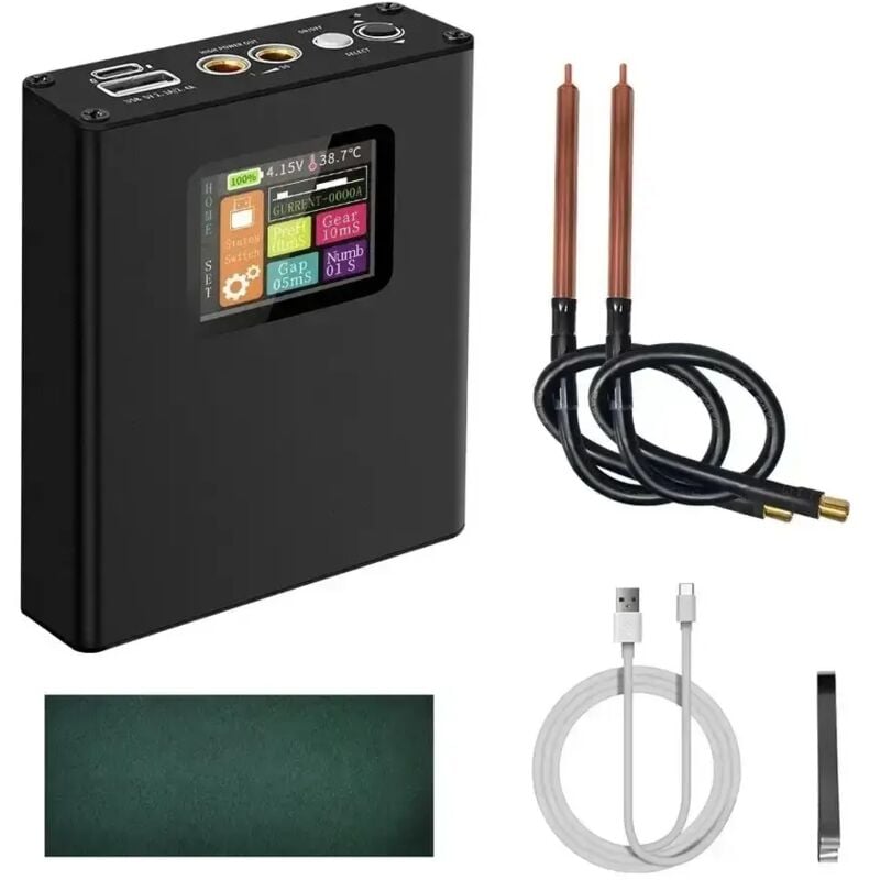 Mini-Hand-Punktschweißgerät für Nickel-Schweißgerät, 0,1–0,15 mm, Digitalanzeige, kleines Punktschweißgerät, 18650 Lithium-Batterie, DIY-Kits