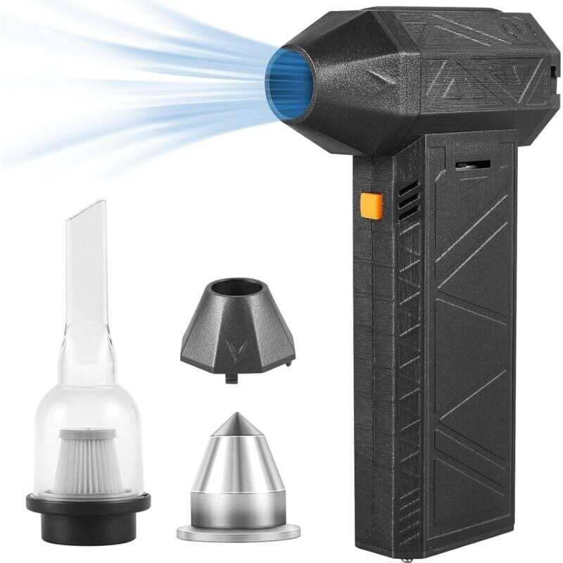 Mini-Jet-Lüfter, kabelloser Trockenlüfter Super Jet 130.000 U/min, Mini-Turboventilator mit einstellbarer Geschwindigkeit, leiser Mini-Lüfter für