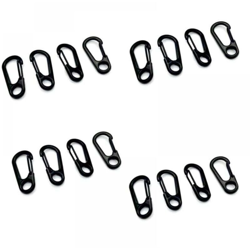 Mini-Karabinerhaken, 5 Stück Mini-Karabinerhaken, Federkarabinerhaken, Schlüsselanhängerverschlüsse, Mini-Karabinerhaken, für Camping, Wandern