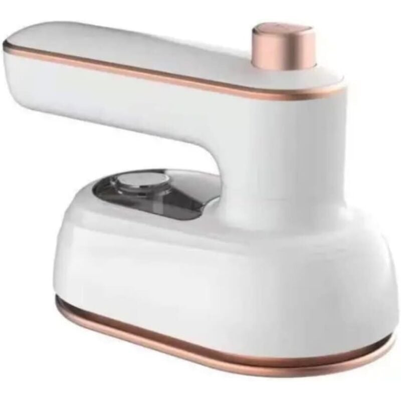 Mini-Klappbügeleisen mit Kleiderspray, tragbares Dampfbügeleisen - Ständer zum Trocken- und Nassbügeln für Zuhause und unterwegs (weiß)