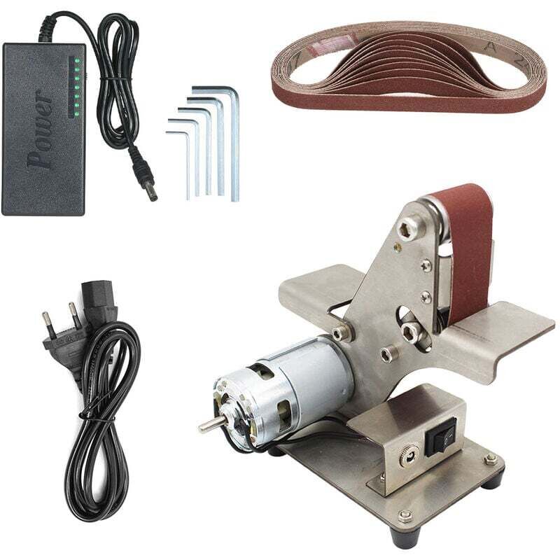 Mini-Minibandschleifer DIY-Polierer Mini-Winkelschleifer Schleifmesseröffner Home Office Mini-Doppelblatt-Bandschleifer Kleine Euro-Spur mit 895-Motor
