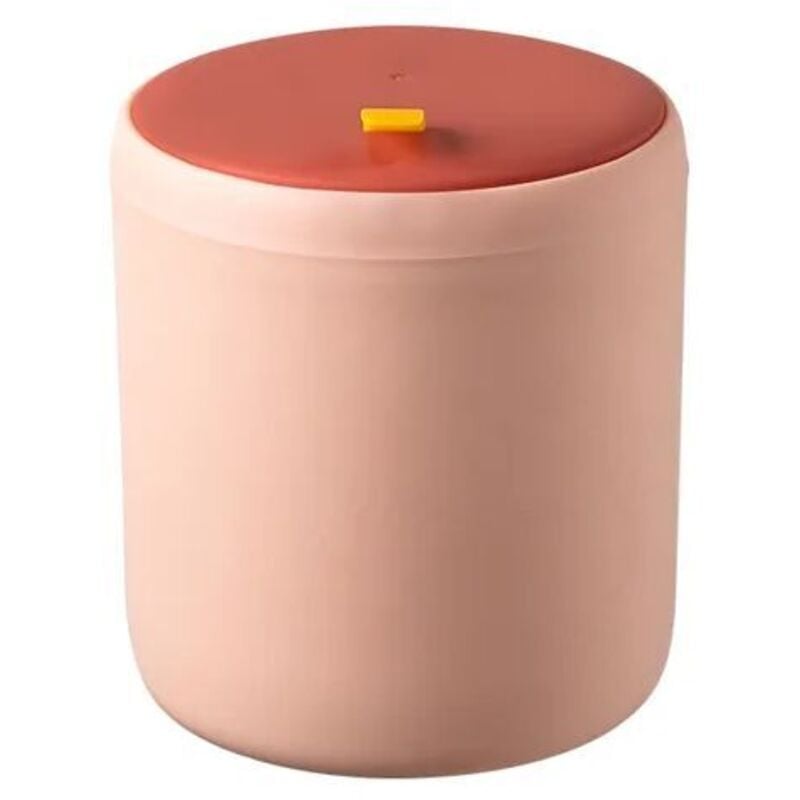 Mini-Mülleimer für den Schreibtisch, Mülleimer für den Heimtisch, Kunststoff, Mülleimer für Bürobedarf, Abfalleimer, Kleinigkeiten, Fassbox, Pink