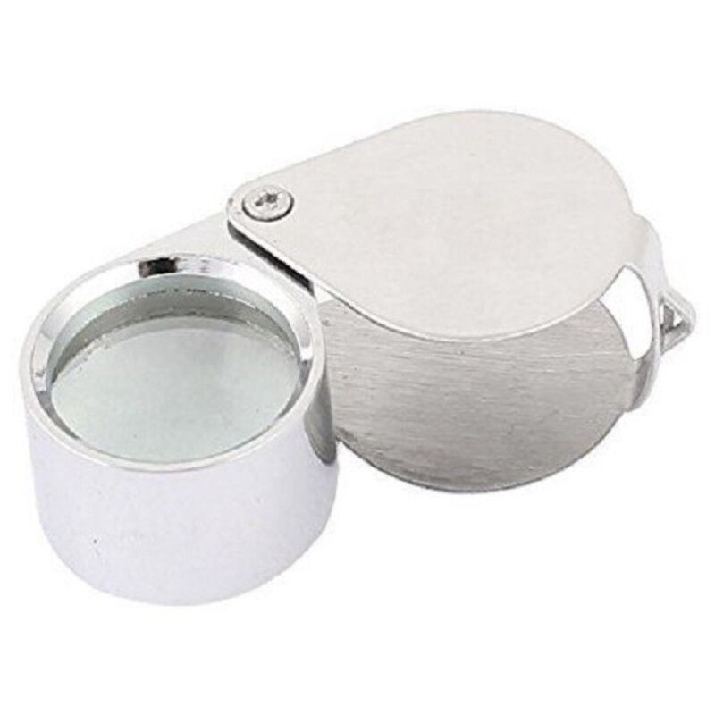 Trade Shop Traesio - Trade Shop - mini-lupe 20X21MM taschenlupe aus stahl für juweliere und münzen -