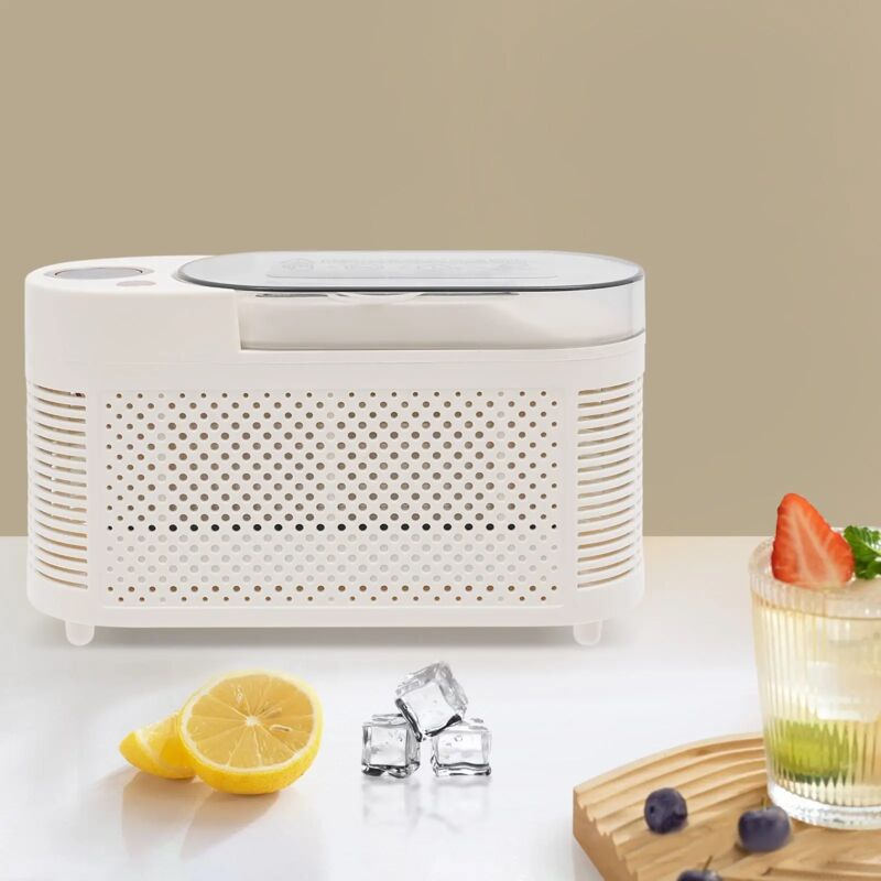 Mini-praktische kleine Eismaschine, 8 Eis-Eismaschine, Schnelle Eismaschine, 21,6 9,3 12,8 cm