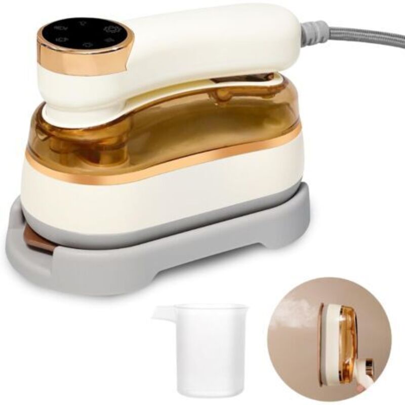 Mini-Reisebügeleisen, 1200-W-Dampfbügeleisen, tragbarer Dampfglätter, 180° drehbar, faltbar, schnelles Aufheizen in 20 Sekunden, ideal für Zuhause