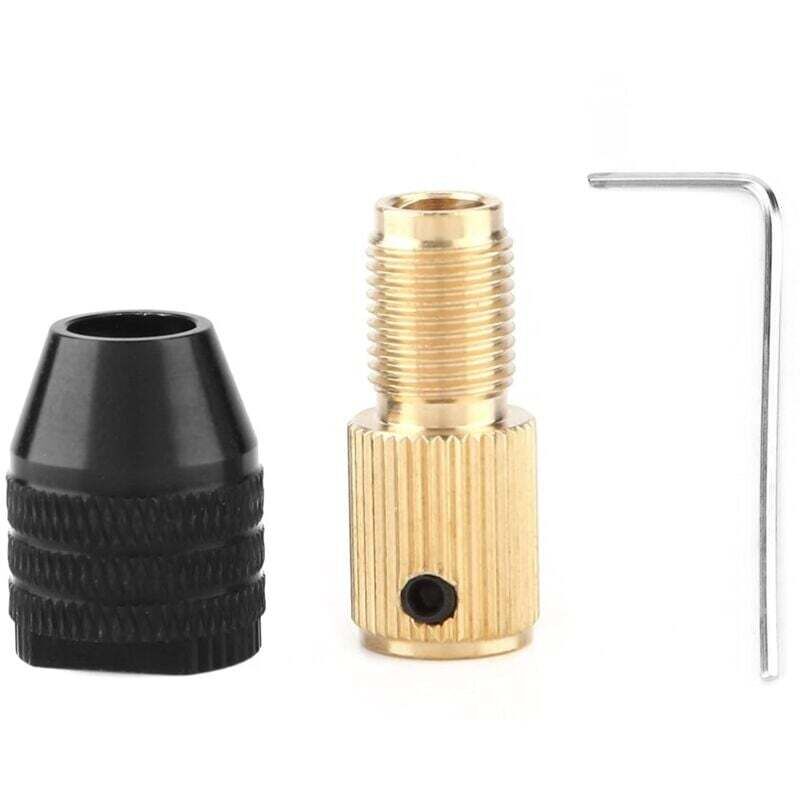 Mini-Selbstspannfutter, Futter für Mini-Elektrobohrmaschinen, Spannbereich 0,3–3,4 mm (3,17 mm Bohrung), Spannzubehör für Mini-Elektrobohrmaschinen,