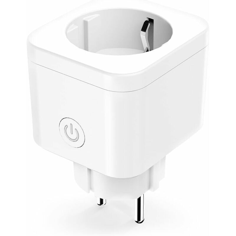 Mini Smart Plug (Typ F), Smart Plug kompatibel mit Alexa und Google Home, Programmierbarer Stecker, 1er Pack WiFi Stecker mit Fernbedienung,