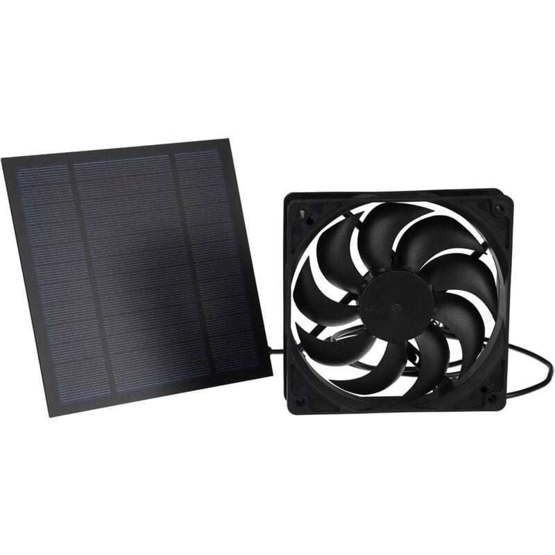 Mini-Solarpanel-Ventilator, 20 W, 12 V, für Camping, Wohnwagen, Yacht, Gewächshaus, Hundehütte, Hühnerstall