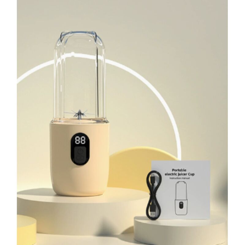 Mini-Standmixer mit LED-Display, tragbarer Mixer, persönlicher Frischsaftmixer, tragbarer Smoothie-Mixer, Mini-Standmixer mit LED-Display für Shakes,
