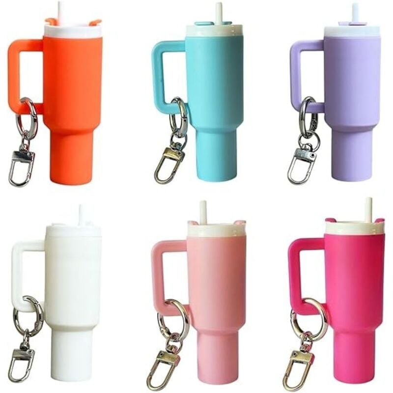 Mini-Tassen-Schlüsselanhänger, kleiner Tassen-Schlüsselanhänger, abnehmbarer Schultaschen-Schlüsselanhänger