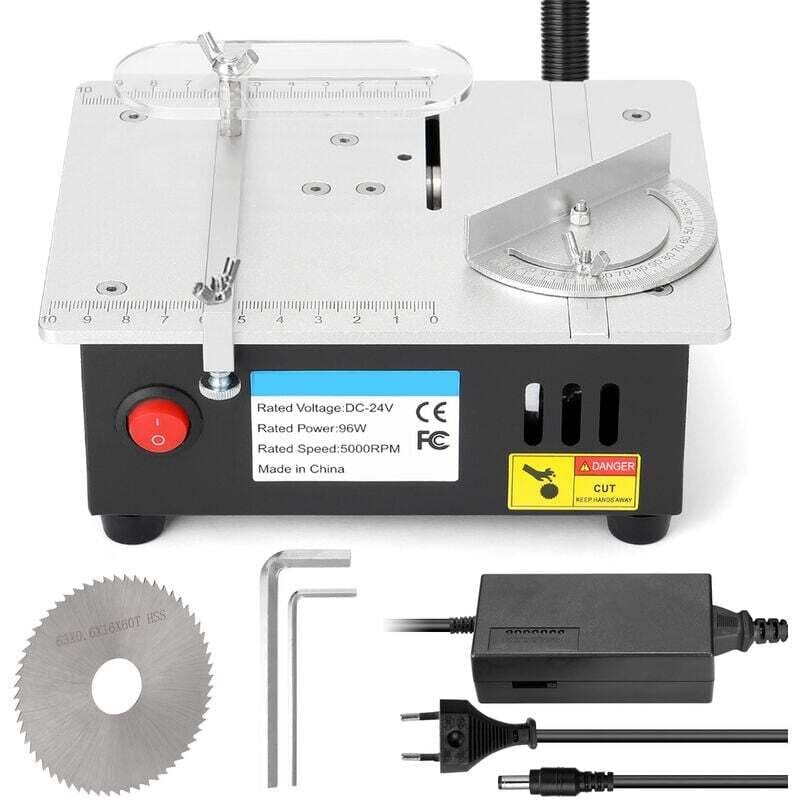 Mini-Tischkreissäge, elektrische Tischkreissägen, DIY-Schneidwerkzeug, Holzbearbeitungs-Drehbank