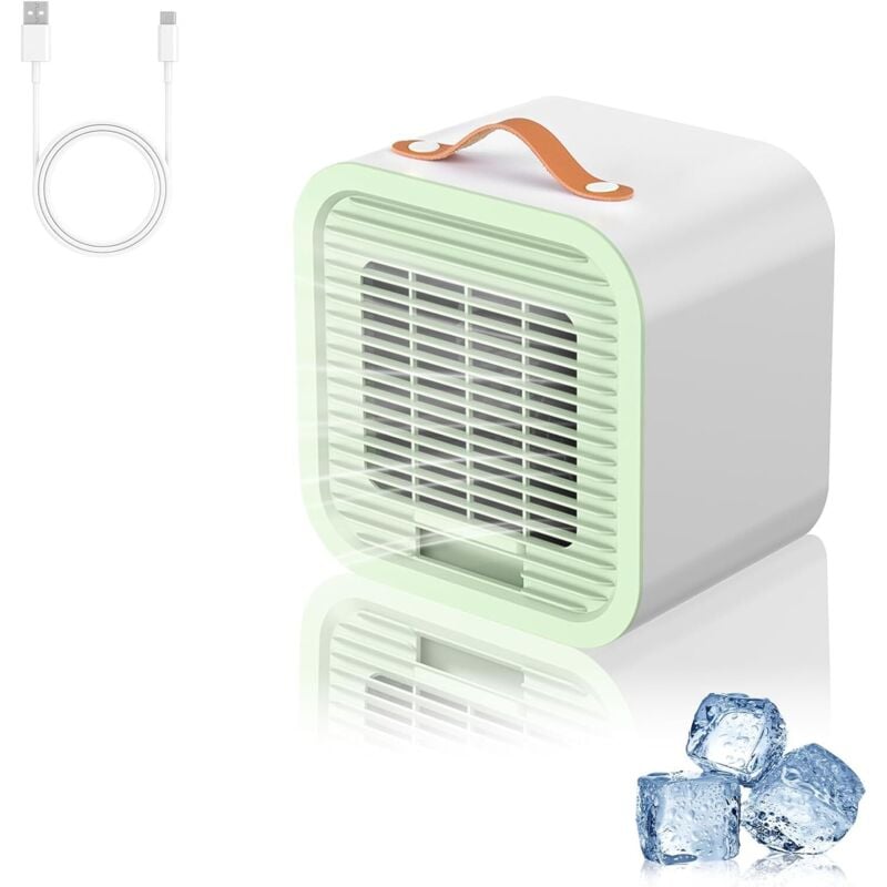 Mini-Tragbare Klimaanlage, Leise mobile Klimaanlage, USB-aufladbare mobile Klimaanlage, 3 Geschwindigkeitsstufen, Kleiner persönlicher