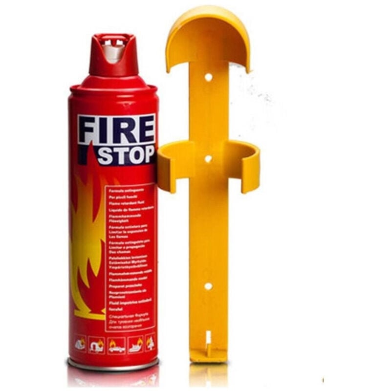 Trade Shop Traesio - Trade Shop - mini tragbarer feuerlöscher 500ML tuning auto boot camper home office feuerlöscher -