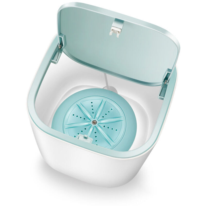 Mini Turbo tragbare Ultraschall-Turbinenwaschmaschine für Unterwäsche und Babykleidung, USB-betrieben, ideal für Reisen, Camping und zum