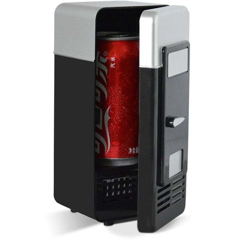 Mini-USB-Kühlschrank, Kühlbox/Getränkewärmer, Mini-Kühlschrank für die Minibar, Mini-Kühlschrank fürs Auto, Campingkühlschrank
