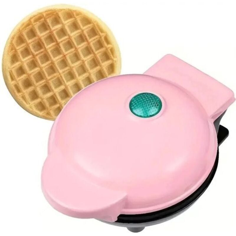 Mini-Waffeleisen – Waffeleisen – Elektrisches Waffeleisen – Multifunktional – Frühstücksgerät – Mini-Pfannkuchengerät – Runde elektrische Grillplatte