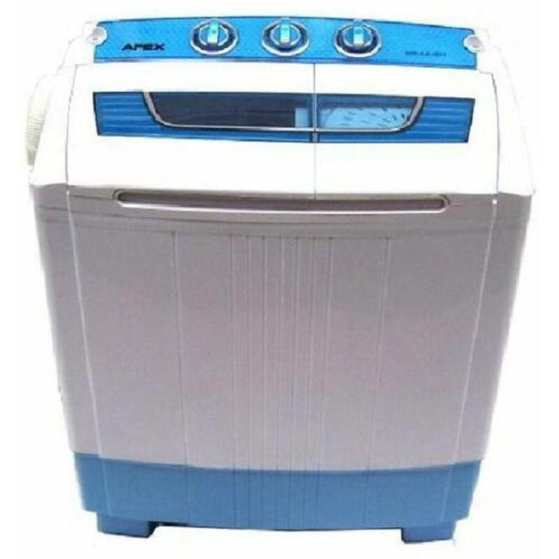 Apex - Mini Waschmaschine 5.2kg Miniwaschmaschine + Schleuder Camping Pumpe Toplader