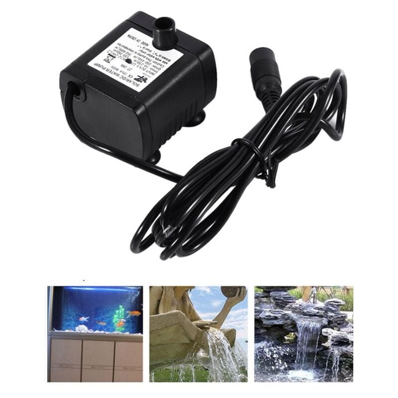 Mini-Wasserpumpe (420 l/h, 5 w), ultraleise Aquarienpumpe für Teich, Brunnen, Statuen, Hydrokultur
