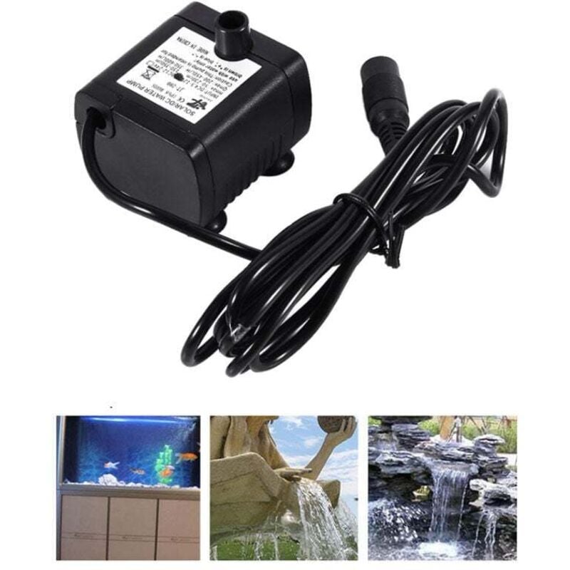 Mini-Wasserpumpe 420 l/h – ultraleise 5 w für Aquarium, Teich, Brunnen und Hydrokultur – wirtschaftliche und zuverlässige Tauchpumpe