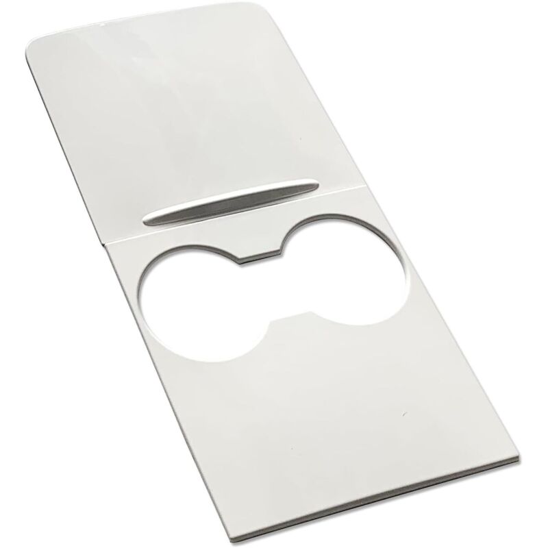 Mittelkonsole-Aufbewahrungsfachabdeckung – passend für Tesla Model 3 2021–2023 und Model Y 2021–2024, Front-Mittelkonsole, ABS Weiß, 2-teilig (2022)