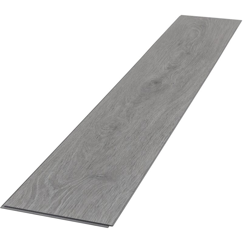 Deluxe pvc Bodenbelag, Click Vinyl-Dielen, Vinylboden, 122 cm x 18 cm x 4,2mm, Dicke 4,2mm, 3,08m²/14 Dielen, Windswell Hickory Eiche Holzoptik,