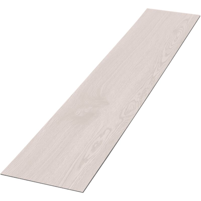 ML-Design Deluxe PVC Bodenbelag, Selbstklebende Vinyl-Dielen, Vinylboden, 91,5 cm x 15,3 cm x 2 mm, Dicke 2 mm, 6,69m²/48 Dielen, Weiß Eiche,
