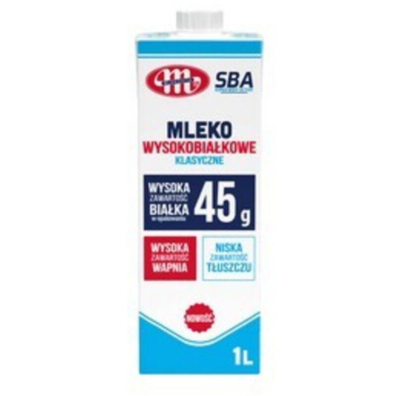 Mlekovita SBA Proteinreiche Milch 1L - für Sportler und Menschen auf Diät