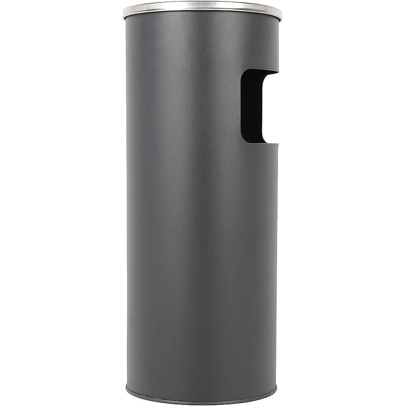 Mülleimer Standaschenbecher Ascher für draußen Mülleimer mit Aschenbecher Abfalleimer mit Inneneimer 25x60cm