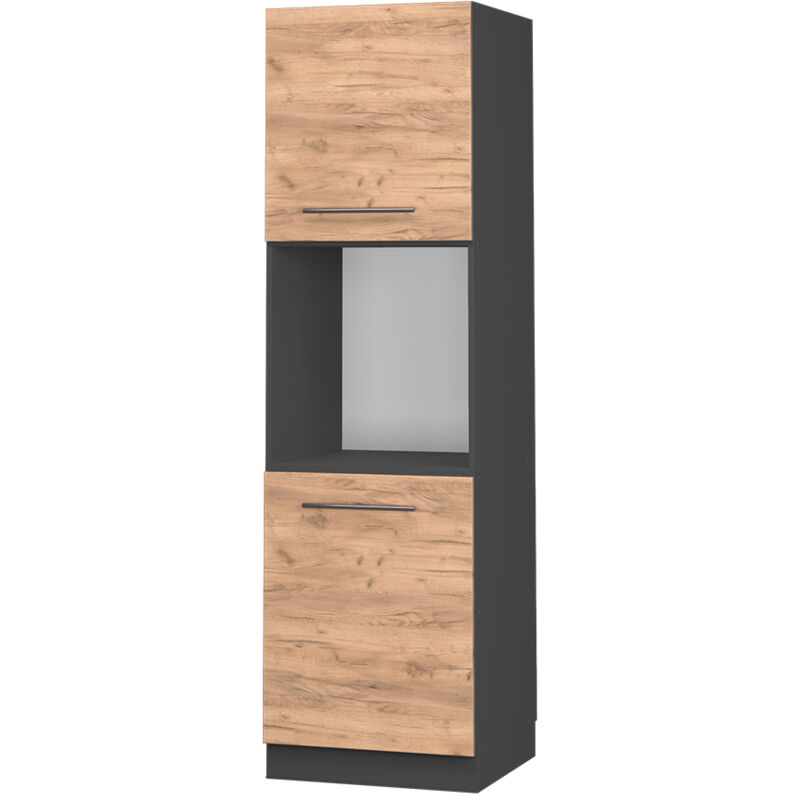 Vicco - Herdumbauschrank Fame-Line, Goldkraft Eiche, 60 cm offen