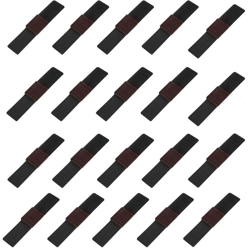Möbel Filzgleiter Mit Klettverschluss,20 Stück Möbel Filz Pads- 30 X 145 Mm -Filzgleiter Selbstklebend Für Stühle,Klemmschalengleiter,Verhindert