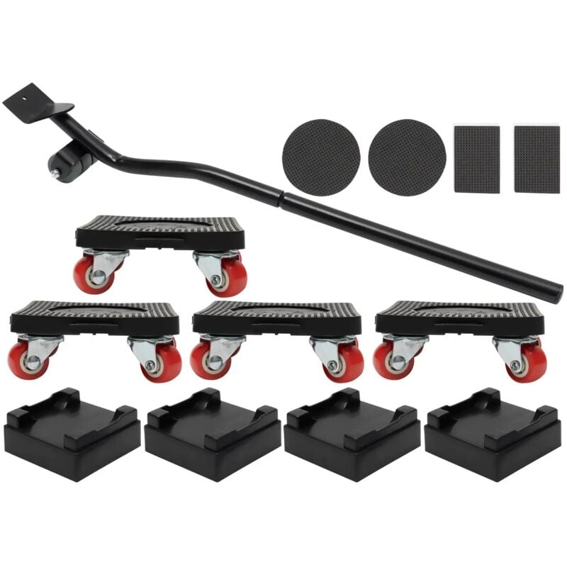Möbel Transportroller Set, Stück Möbel Gleitsystem mit Lastenheber,Möbeltransport Set mit Möbelroller,360 Grad drehbar Rads,Umzugshelfer