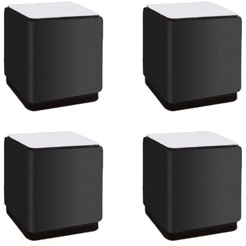 Möbelbeine, quadratisch, Kohlenstoffstahl, Möbelerhöhung, Tischbein, Sofabein, fügen Sie 5 cm hohen Bodenschutz für Betten, Sofas und Kleiderschränke