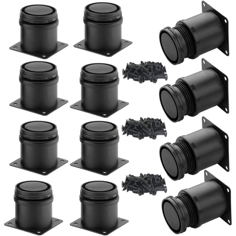 Möbelfüße Verstellbar, 12 Stück Schrank Verstellbare Beine 50mm Füße für Möbel,Höhenverstellbar Schrankfüsse Füße für Möbel Stühle Tisch Schrank