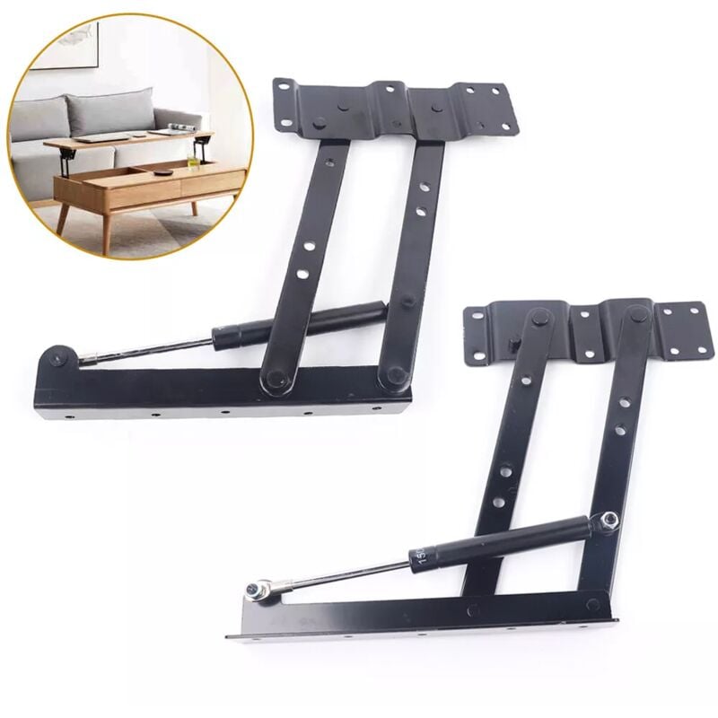 Gojoy - Möbelscharnierfeder, 2 Stück Klapp Lift Up Feder Scharniere Verstellbare Couchtisch Mechanismus Hardware Möbel Tisch diy Möbel Zubehör