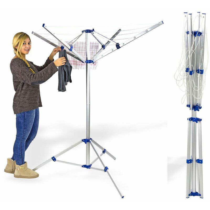 Dema - Mobile Camping Wäschespinne Nizza Wäschetrockner Wäscheständer Wäscheleine