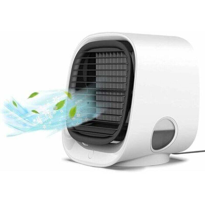 Odipie - Mobile Mini-Klimaanlage, 3-in-1-Luftkühler, Ventilator, Klimaanlage, 3 Geschwindigkeiten, persönliche tragbare Klimaanlage, leise