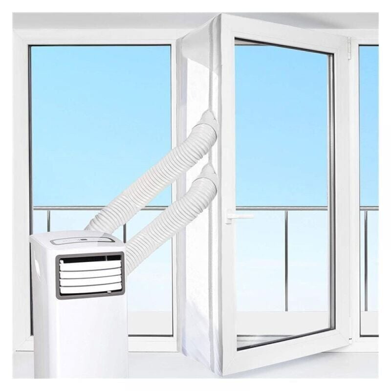 Mobiles Klimaanlagen-Dichtungsset für Türen und Fenster 400 cm, für Klimaanlagen, Wäschetrockner und Luftentfeuchter,