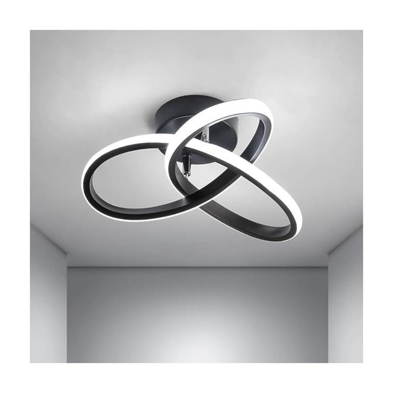 Comely - Moderne LED-Deckenleuchte, 22 w Acryl-Kronleuchter, blumenförmige Deckenleuchte für Wohnzimmer, Schlafzimmer, Durchmesser 24 cm, weißes