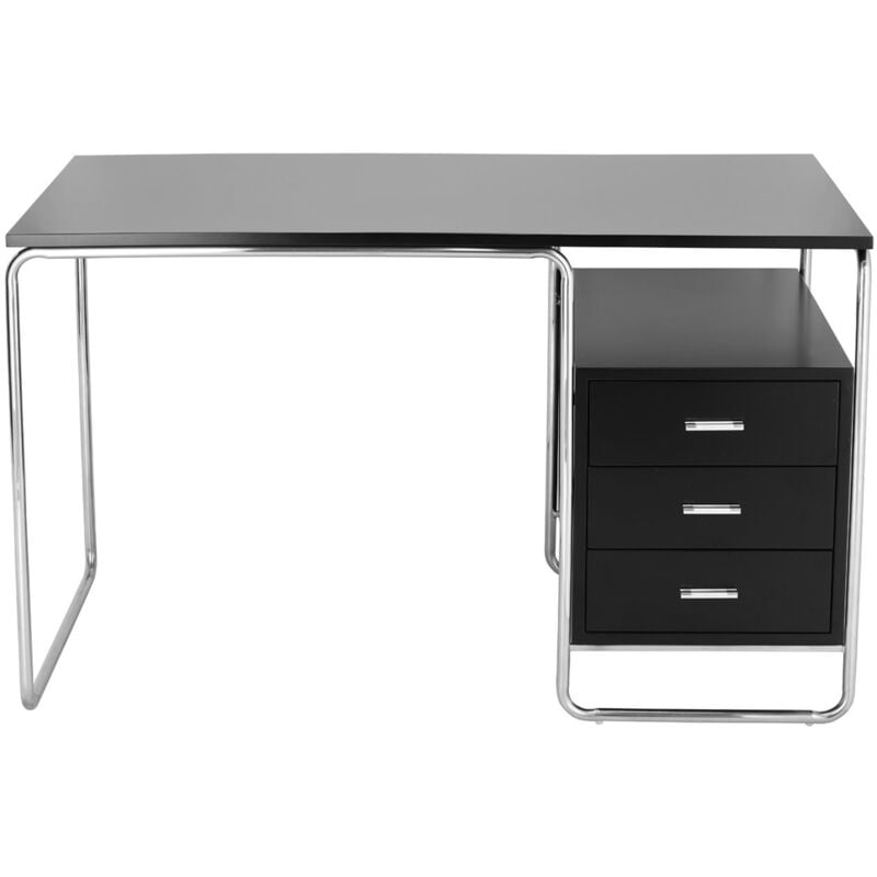 Moderner Thon Schreibtisch, schwarz, Bauhaus-inspiriert, Loft