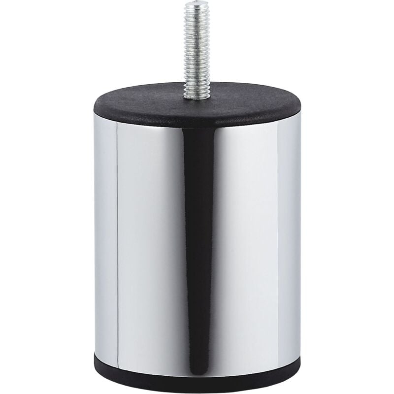 Möbelfuß uniform Chrom poliert Höhe 80 mm