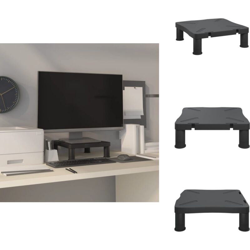 Monitorständer Schwarz 33,5x34x10,5 cm Vidaxl