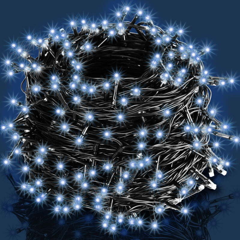Lichterkette 200/400/600 led IP44 Innen Außen Kabel Weihnachtsdeko Leuchtkette Lichtervorhang Weihnachtsbeleuchtung Warmweiß Kaltweiß Bunt 20m