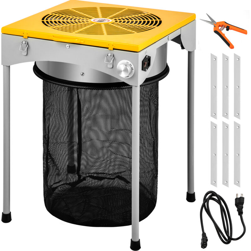 Mophorn - 18' Elektrischer Knospenschneider, 110V Blattschalenschneider mit 3 Geschwindigkeitsstufen, Hydroponische Cannabis und Pflanzenblätter