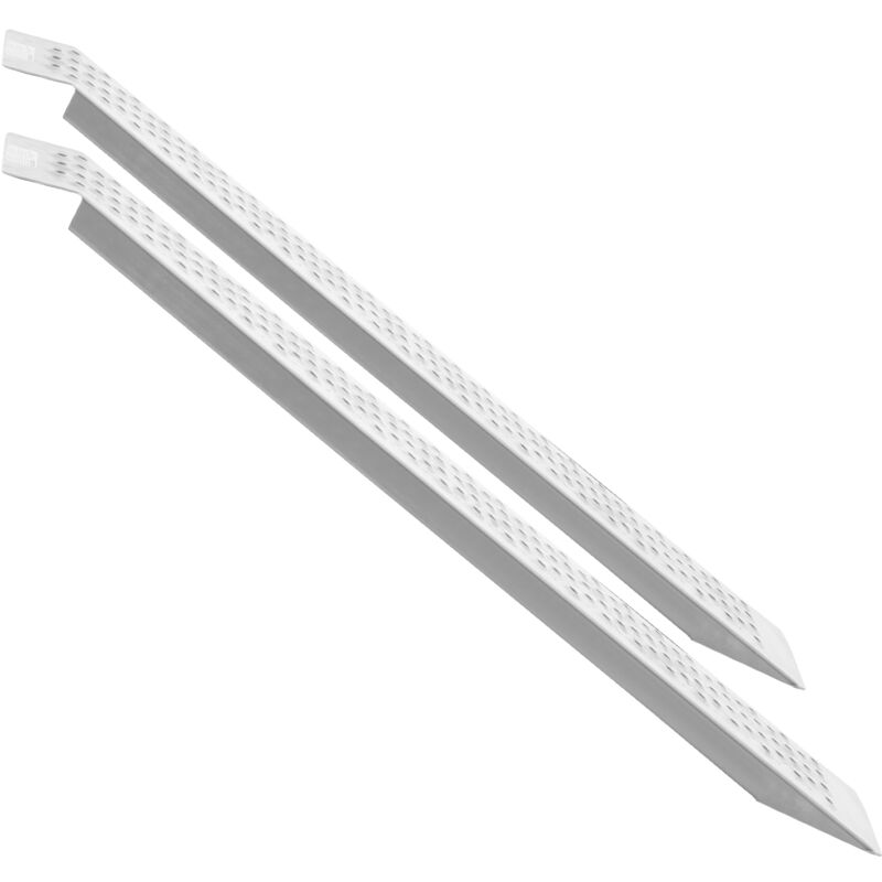 Mophorn - 47,2' x 8,5' Aluminiumrampen, 880 Pfund Kapazität für Motorrad, Dirtbike, Anhänger, atv, utv, Gartentraktor, Rasenmäher, 2 Stück