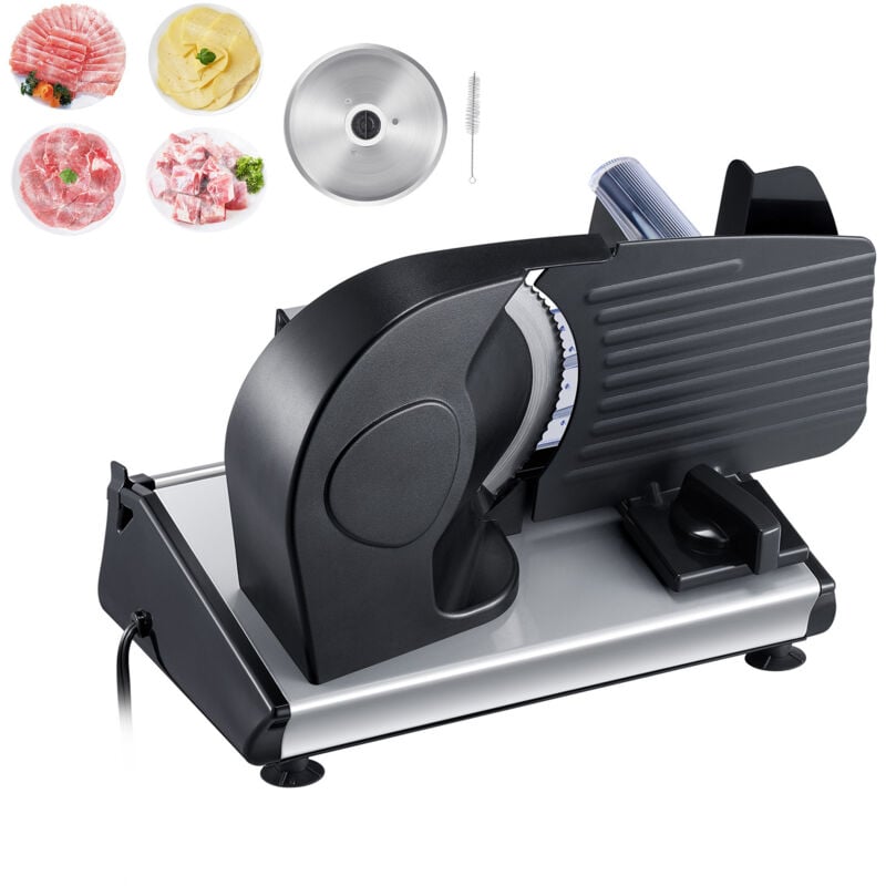 Mophorn 7,5 Zoll elektrischer Feinkost-Allesschneider – 180 W Leistung zum mühelosen Schneiden von Fleisch, Käse und mehr – Einstellbare Dicke,