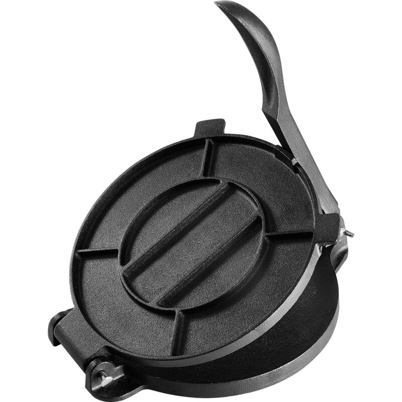 Mophorn - 8 Zoll Tortillapresse, robuster Roti-Maker aus Gusseisen, vorgewürzte Tortilladora mit 100 Stück Pergamentpapier, ideal für Mehl-Tortillas,