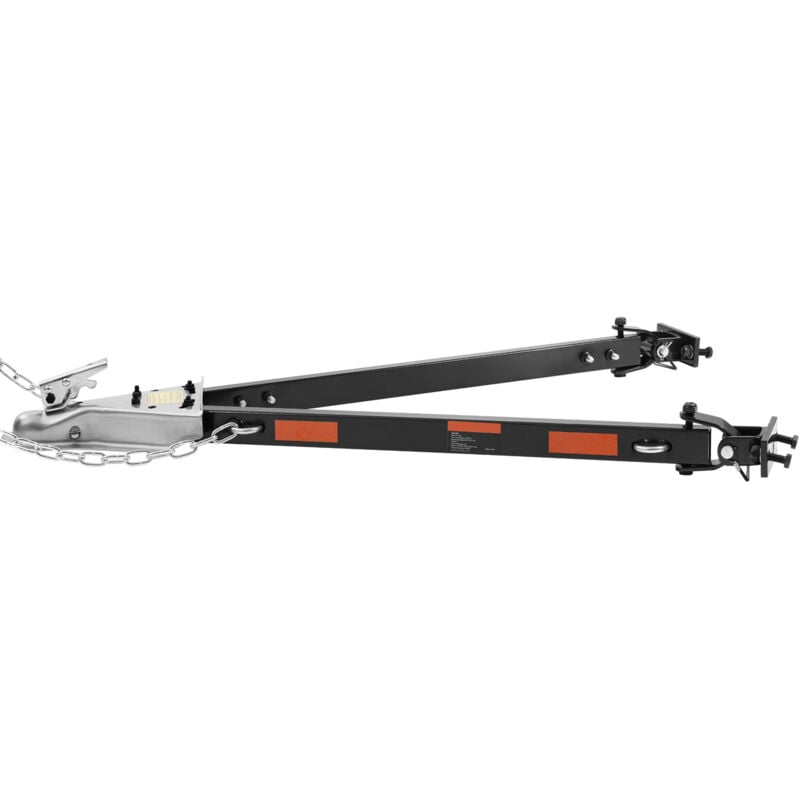 Mophorn - Anhängerkupplung, 5500 lbs Anhängelast, universelle, an der Stoßstange montierte Anhängerkupplung mit Ketten, pulverbeschichteter legierter